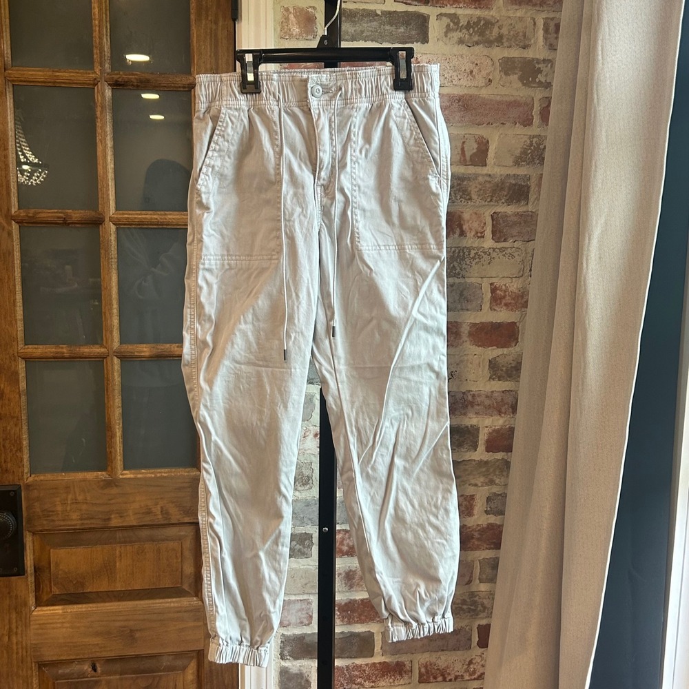 American Eagle Jogger Pants Women Gray Utility Casual Gorpcore Travel 4 Short